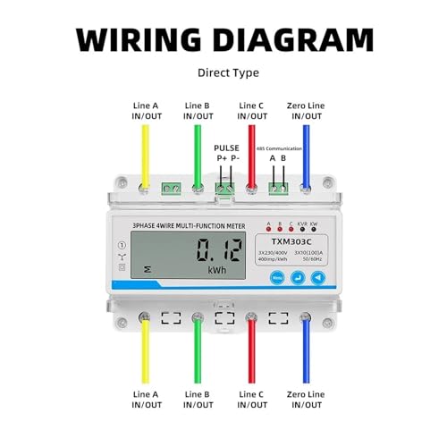 Compteur d'énergie électrique triphasé pour stopper le gaspillage - 4