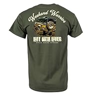SIZE XL WEEKEND WARRIOR T SHIRT LANDROVER ICONIC IMAGE 100% COTTON