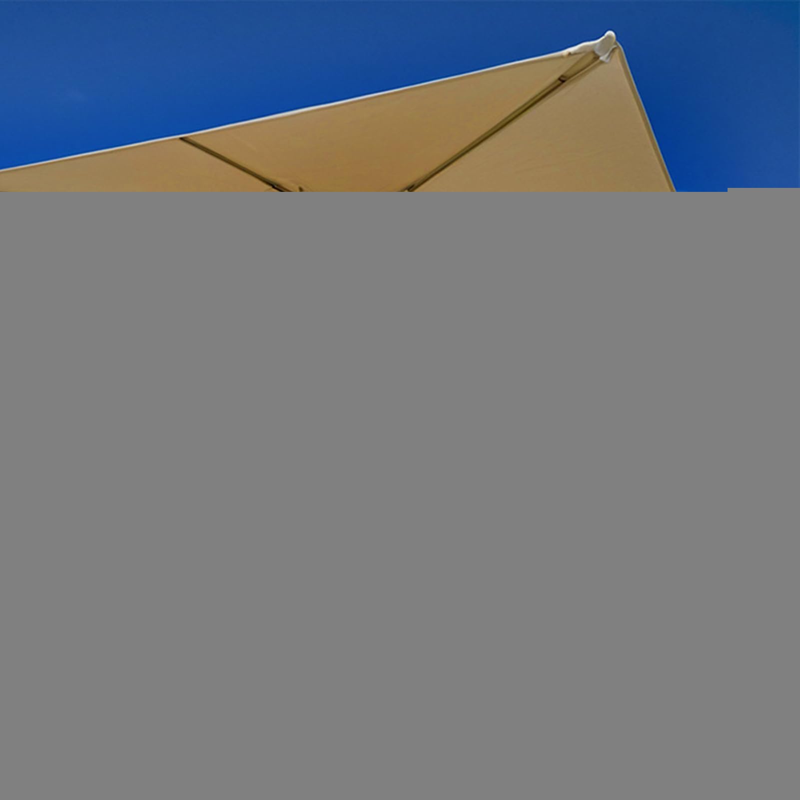 Baldachim parasola, 15 x 25 cm prostokątny parasol górna pokrywa zapasowy baldachim, wodoodporny parasol na plażę na zewnątrz dziedzińce szklarnie taras