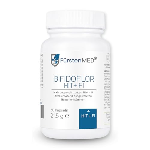 NEU: FürstenMED® Bifidoflor HIT + FI bei Histaminintoleranz & Fructoseintoleranz mit Bifidobacterium & Lactobacillus Stämmen, Laborgeprüft, vegan & ohne Zusätze