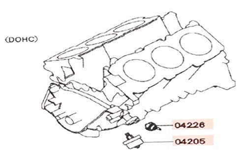 Genuine Mitsubishi Oil Pressure Sensor Set for Guage and Warning Light 1258A002 & MD133273 3000GT