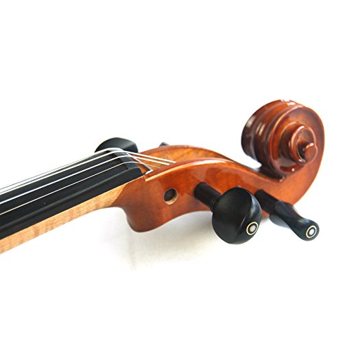 Kinglos 4/4 Solid Wood Advanced Wood Grain Electric/Silent Violin Kit With Ebony Fittings Full Size (Mwds1902) #TOP5