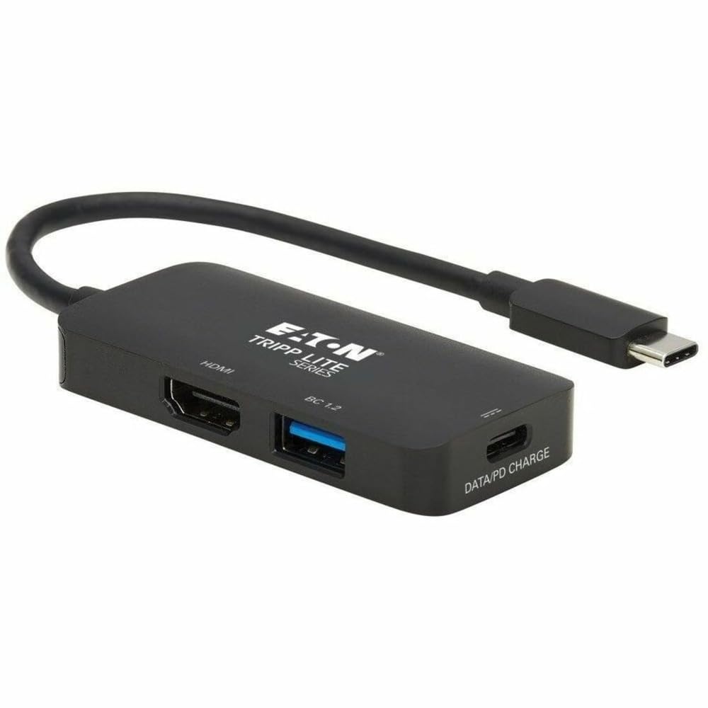 Tripp Lite Wieloportowy adapter USB-C, HDMI 4K, USB-A 3.1 Gen 1, USB-C PD 3.0 z ładowaniem PD 100 W, HDR, adapter USB-C (U444-06N-H4UBC2)