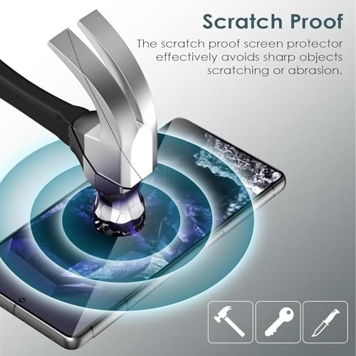 Image of SHILD-(Pack 2 Tempered Glass Screen Protector For Pixel 8 Cellphone|Hd Perfect-Fits Design Google Pixel 8 Tempered Glass Screen Guard-Fingerprint Working /9H Hardness