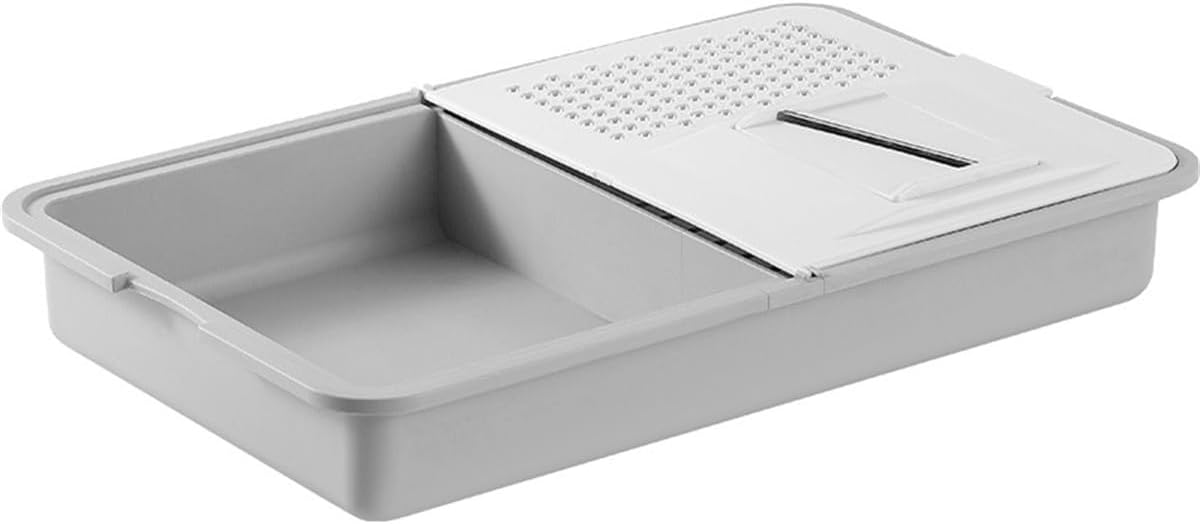 6-in-1 Veggie Prep Station Cutting Board with Container, Stainless Steel Dicer for Vegetables, Multifunctional Chopper