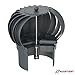 ROOFIVENT IVENT Turbo 8 inch ROOF Round Wind Turbine Exhaust Cowl/Brown/UV Stable Polypropylene/High Performance Durable Turbine with Built in Spirit Level