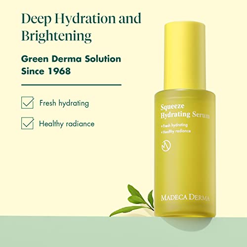 Madeca Derma Squeeze Hydrating Facial Serum For Women - Fresh Hydration And Healthy Radience, Fresh Squeezed Fruits And Vegetables, Prickly Pear Cactus & Carica Papaya, Vita Squeeze Complex, 1.01 Fl.oz #TOP1