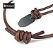 NexLand Outdoors FNL Ceramic Fire Starter Necklace Leather Cord Bushcraft Gear