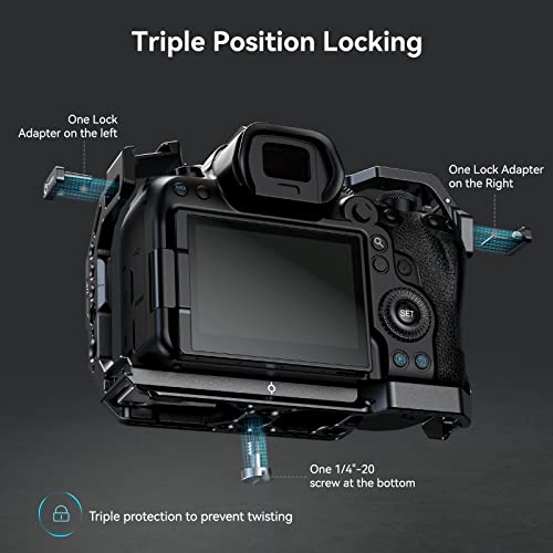 SMALLRIG R6 Mark II Camera Cage for Canon Formfitting Video Making Camera Rig for Canon R6 Mark II, Built-in Dual NATO Rails - Image 2