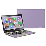 MightySkins Skin Compatible with Toshiba Satellite Radius 11 L15W-B 11.6' wrap Cover Sticker Skins Solid Lavender
