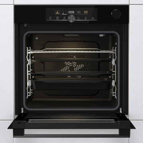 Bild 5 - Gorenje OptiBake Advanced BPSA 6747 A08BG Einbau-Backofen / 77L / Heißluft / Pyrolyse / AutoBake / Touch Bedienung / Bratenthermometer / GentleClose & Open / SteamAssist / PizzaMode 300°C/ schwarz