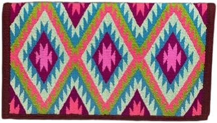 Handmade Western Ranch Saddle Blanket | Genuine New Zealand Wool Pad | Custom Equestrian Gear AM-337 (32" x 32")