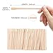 WISYOK 500 Pcs Wooden Waxing Sticks, Small Wax Sticks for Eyebrow, Lip, Nose, and Body Hair Removal, Double-ended Design Wax Applicator for Spa and Home