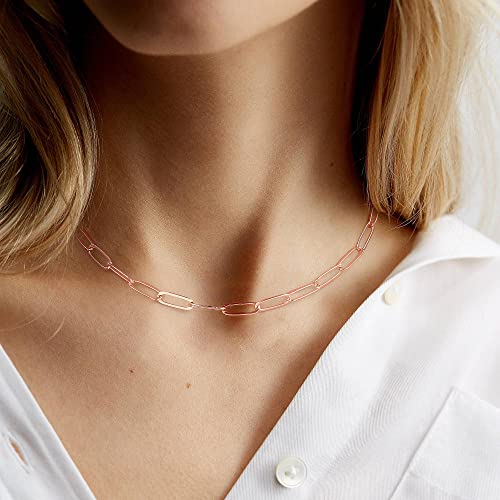 image for M MOOHAM Rose Gold Layered Initial Necklaces for Women - Cute Letter I
