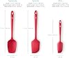 DI ORO® 3-Piece Silicone Spatula Set - 315°C Heat Resistant Non Stick Rubber Kitchen Spatulas for Cooking and Baking - Award-Winning Professional Grade Spatula Set - Best Silicone Utensil Set #4