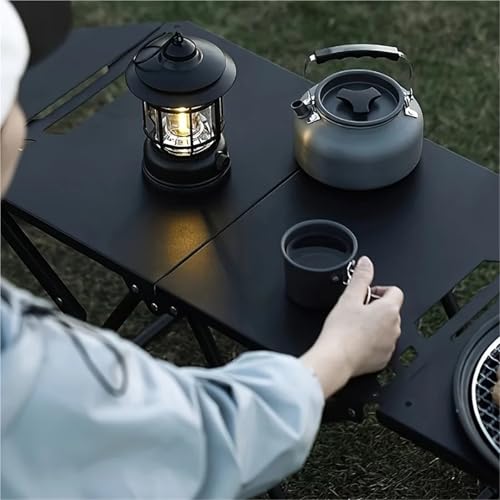 Table de camping pliante légère avec base trépied stable et poignée - 5