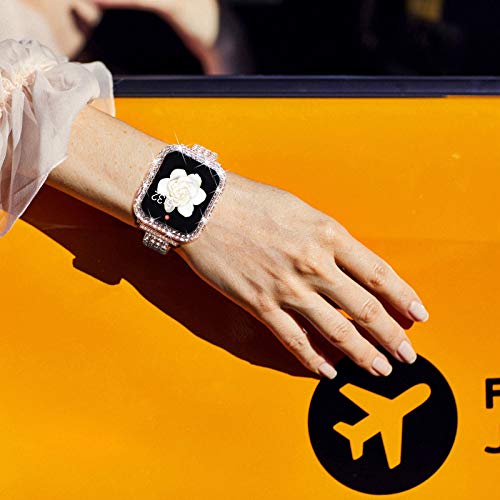 Kades Compatible For Bling Apple Watch Protective Case With Built-In Screen Protector For Apple Watch 45Mm Series8 Series7 (45Mm, Clear) #TOP5