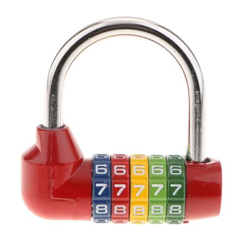 YERECDIL ���������i���o�[���b�N�t������������ �ȒP�ݒ� 5�_�C�������R�[�h ���s�p�R���r�l�[�V�����싞�� �T�C�Y�� 6.5×6.5cm/2.5××2.5cm 5�_�C�������싞��, ��, �^�C�v1