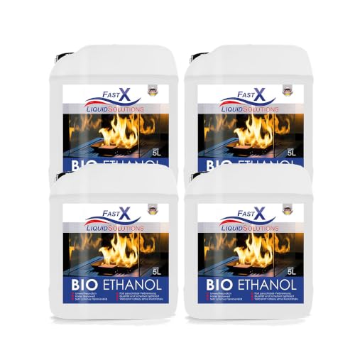 Fast X Bio Ethanol 4 x 5 L - 100% Natürlich