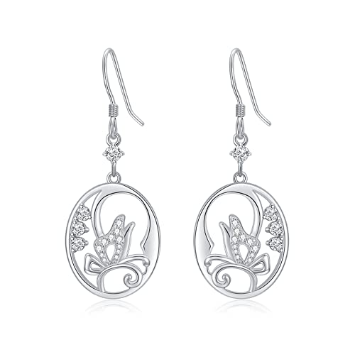 Butterfly Earrings For Women 925 Sterling Silver Dangle Earrings Jewelry Gifts For Women Girls Friends #TOP25