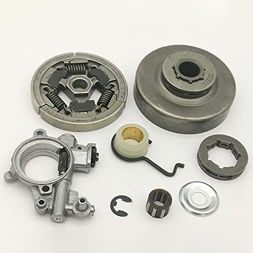 Bęben sprzęgła 3/8" 8T 7T Zestaw obręczy zębatki pasuje do St MS361 MS 361 Pompa oleju Przekładnia ślimakowa Piła łańcuchowa 1128 007 1000, 1128 160 2004 Część