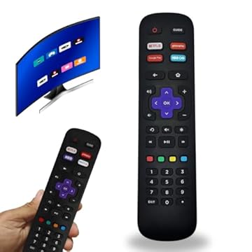 Controle Remoto Compatível com PHILCO ou BRITÂNIA ROKU TV Universal + Pilhas
