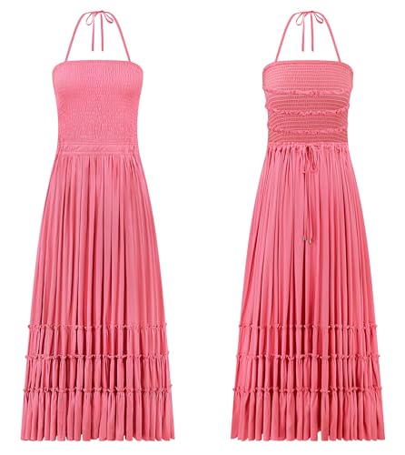 Image of R.Vivimos Womens Summer Boho Sexy Backless Long Dresses