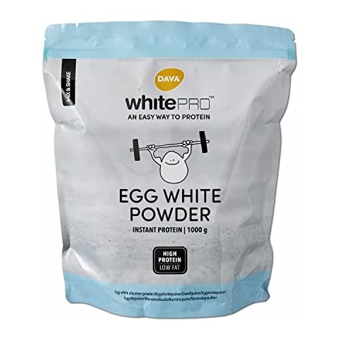 DAVA whitePRO™ | Instant Eiklar Pulver | 1 kg | Sofort Löslich für Shakes & Smoothies Cover