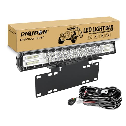 Barre led 324W à triple rangée de puces lumineuses RIGIDON avec câblage complet pour automobile