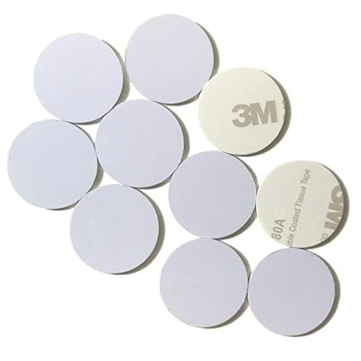 10 NFC-taggar | NXP Chip NTAG215 | 504 byte minne | runda PVC-vita klistermärken | med 3M stark självhäftande | hög skanningsstyrka | kompatibel med Amiibo TagMo