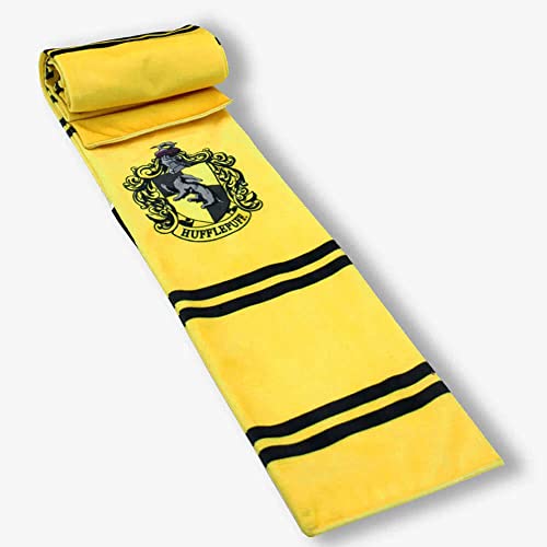 Cachecol Oficial Harry Potter Lufa Lufa Moda Criativa Geek cor:Amarelo
