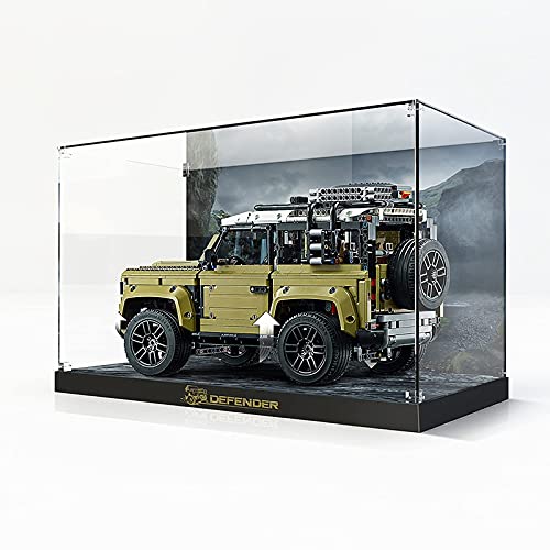 LMTIC Acrylic Display Case for Lego Technic Land Rover Defender 42110 Building Kit Display Cases for Lego 42110 Collectibles Display Box Storage Gifts for Lego Lover,Dust-Free,Clear(Only Display Box)