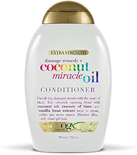 OGX Extra Strength Damage Remedy + Coconut Miracle Oil Conditioner, 13 Ounce
