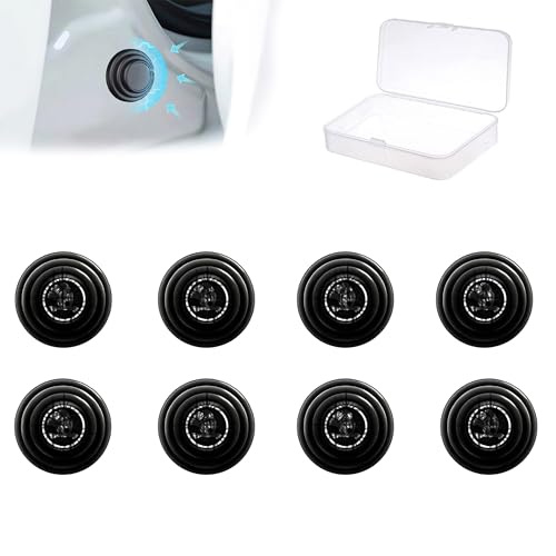 Image of 8Pcs Car Door Shock Absorber Protector Rubber Pads Guard Accessories Protection Stickers Compatible for Slavia, Kushaq, Kodiaq, Kylaq, Superb, Rapid, Octavia, Fabia, Laura, Karoq