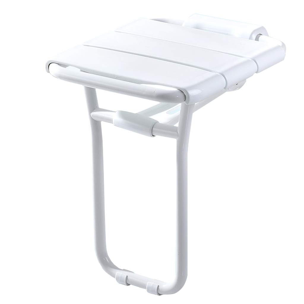 Banc de bain blanc pliable anti-glisse pour handicapés