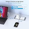 3 Pack 65W GaN Type C Wall Charger Block,6-Port Fast Charging Block,PD USB C Plug Adapter+QC Plug Compatible with Apple iPhone 17/17 Air/16E/16Pro Max/16Plus/16/15/14/13/12/11/XS Max,iPad Pro,AirPods