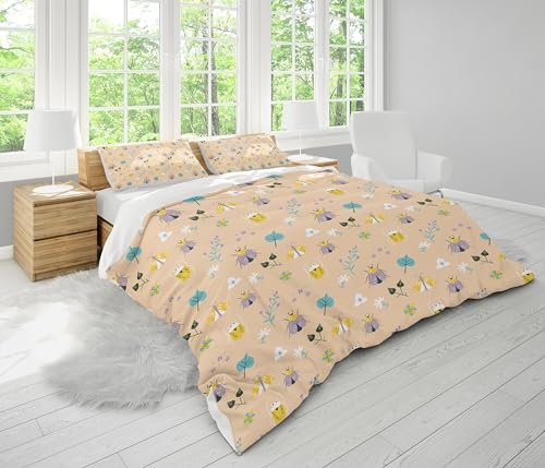 Housse de couette 240x220 cm avec taies en microfibre douce - 3