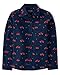 The Children's Place Boys' Long Sleeve Poplin Button Down Shirt, Christmas Truck Print, Medium