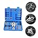 FOYTOKI 46Pcs Harmonic Balancer Puller Kit Durable Automotive Steering Wheel Puller Tool for Quick Removal Installation Essential for Suvs Prevents Damage to Components