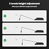 Tilted Keyboard Stand w/Wrist Rest - Klearlook Angle Adjustable Keyboard Riser for Desk,16.85 x 5.5in Ergonomic Acrylic Computer Keyboard Holder,Comfortable Typing for Home Office -Black #5