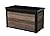 Keter Signature Collection 100 Gallon Resin Deck Box Organization and Storage Box for Patio Outdoor Cushions, Throw Pillows, Garden Tools and Pool Supplies, Walnut