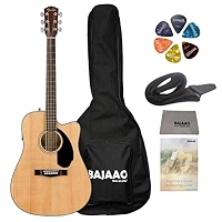 Fender CD-60SCE Electro-Acoustic Guitar With Gig-Bag, Polishing