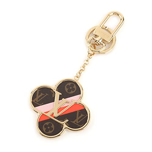 [ルイヴィトン] キーホルダー M69406 ポルト クレ・イントゥザフラワー ブラウン 茶 ピンク [並行輸入品]