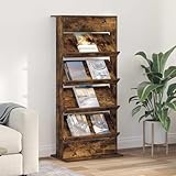 Homgoday Holzwerkstoff-Zeitschriftenst?nder - Moderner Wohnzimmer- und Büroeinrichtungsgegenstand - Für Zeitschriften, Bücher und Dokumente - Robust und schick Model899523