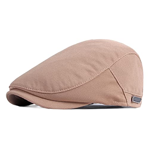 Béret homme noir rétro en coton ajustable pour un confort haut de gamme durable