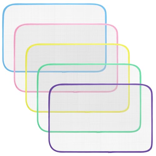 60×40cm Bügeltuch für Tisch Dampfbügeleisen, 5 Stück Bügelmatte Bügelunterlage Bügeldecke Schutznetz Schutzbügel Tuch Gitternetz Bügelschutznetz Mesh Stoff Pad Bügelschutztuch für Empfindliche Stoffe