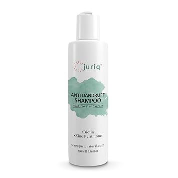 Juriq Anti Dandruff Shampoo with Tea Tree & Zinc Python | Shampoo for Dandruff, Itching Scalp, Hairfall, Dead Skin Cells, Smooth and Silky Hair Shampoo & Conditioner, 200 ml ( Pack of 1 )