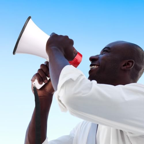 Megafone Portátil Recarregável Leve Com Sirene Gravador