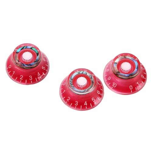 ULDIGI 3pcs Guitar Machine Heads Knobs Volume Tone Control Knobs Shell Round Style Gd49 Easy to Install