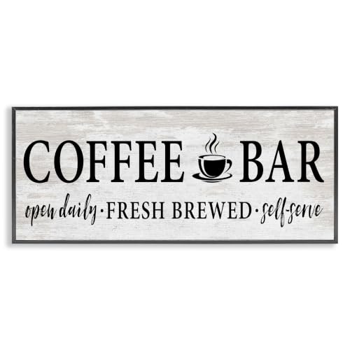 'Coffee Bar Cafe Rustic Sign'| Framed Giclee Art